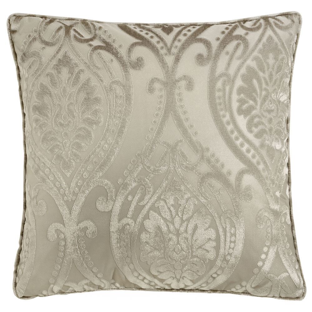 Curtina Chateau Damask Embossed Piped Cushion Cover