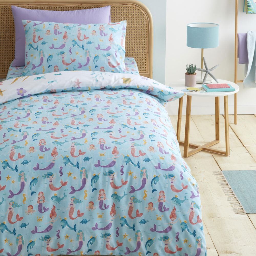 Bedlam Kids Underwater World Print Duvet Cover Set