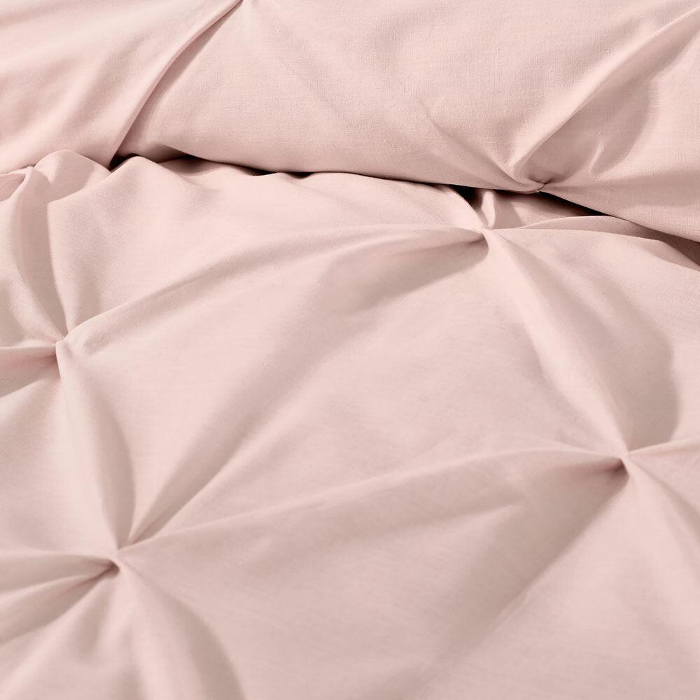 Serene Lara Ruched Easy Care Duvet Cover Set