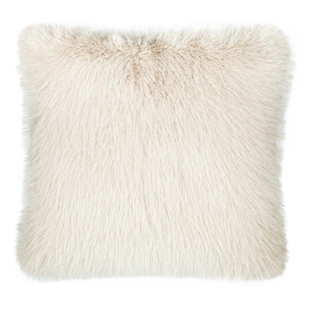 Scatter Box Sloane Faux Fur Feather Filled Cushion, Mink, 45 x 45 Cm