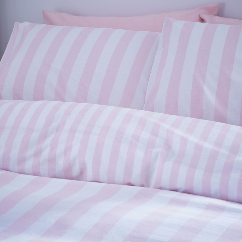 Sassy B Stripe Tease Print Reversible Duvet Cover Set