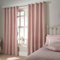 Dreams & Drapes Woven Croma Geometric Jacquard Eyelet Lined Curtains