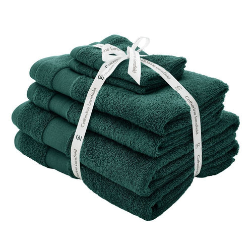 Catherine Lansfield Anti-Bacterial 100% Cotton 6 Piece Towel Bale
