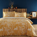 Furn Winter Woods Woodblock Print Reversible Duvet Cover Set