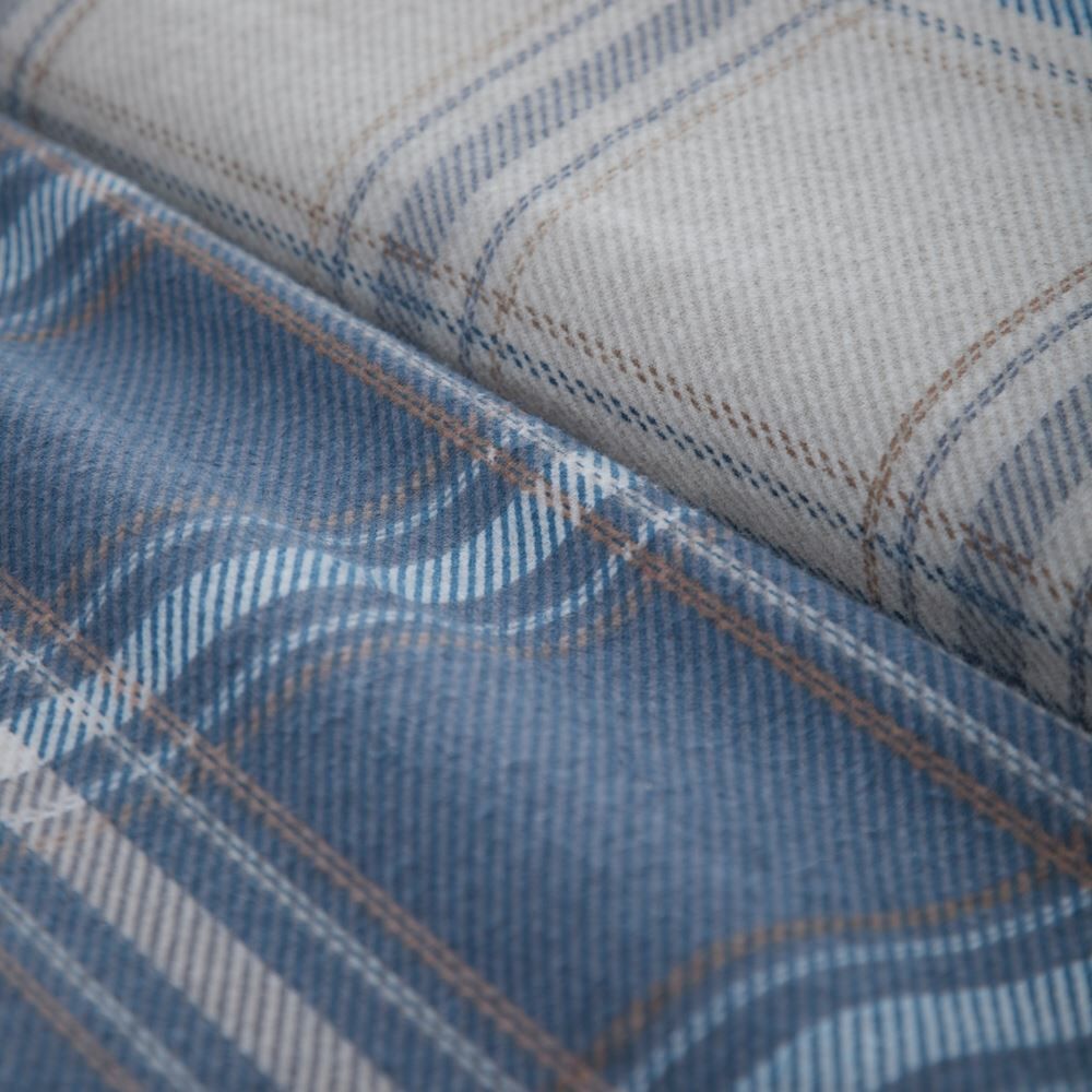 Appletree Hygge Aviemore Check 100% Brushed Cotton Duvet Cover Set