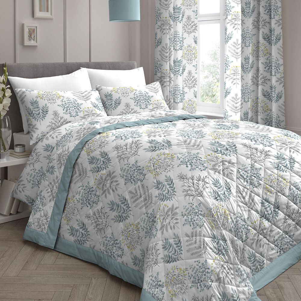Dreams & Drapes Emily Botanical Quilted Bedspread