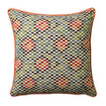 Scatter Box Zeta Geometric Jacquard Feather Filled Cushion, Multi
