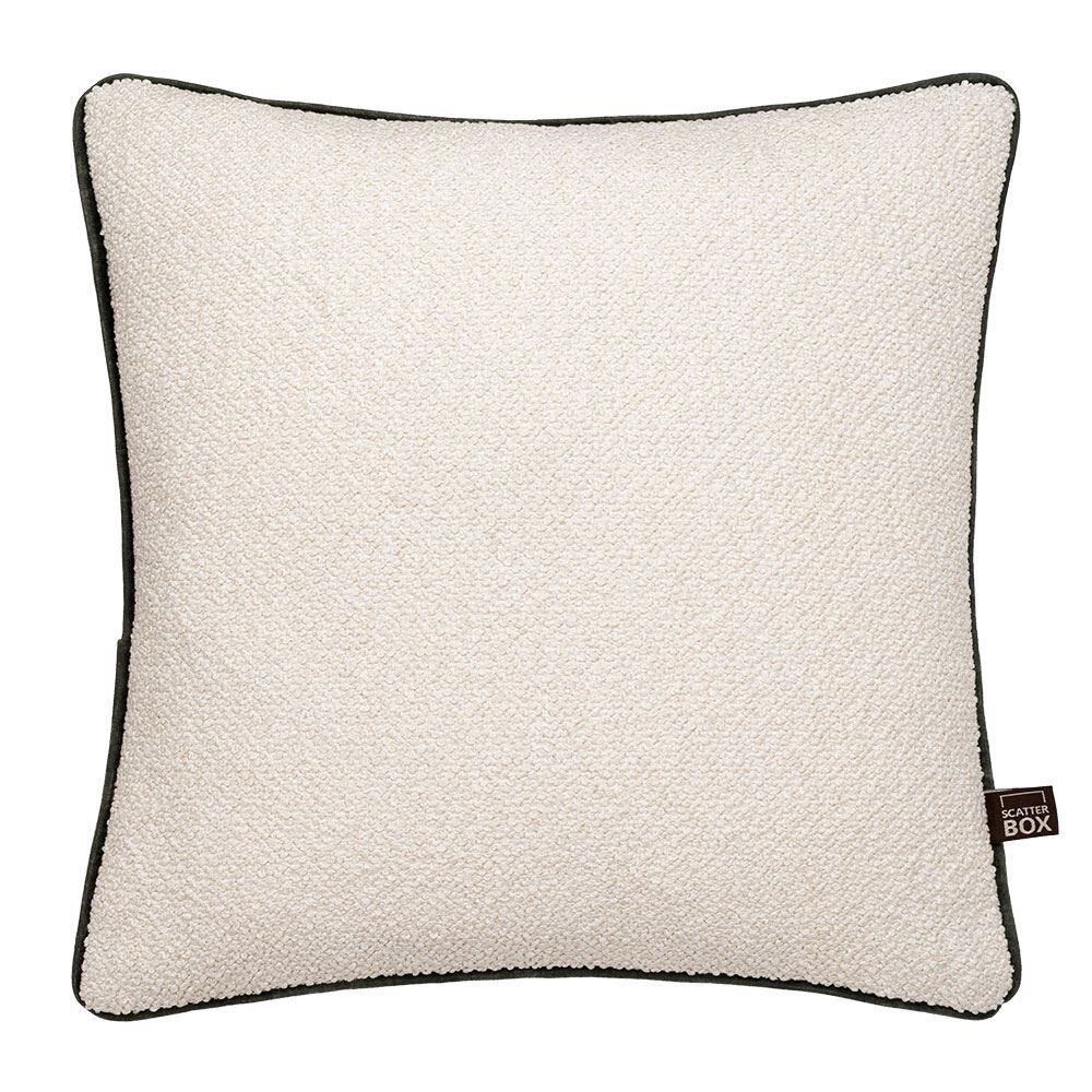 Scatter Box Leighton Textured Woven Feather Filled Piped Edge Cushion