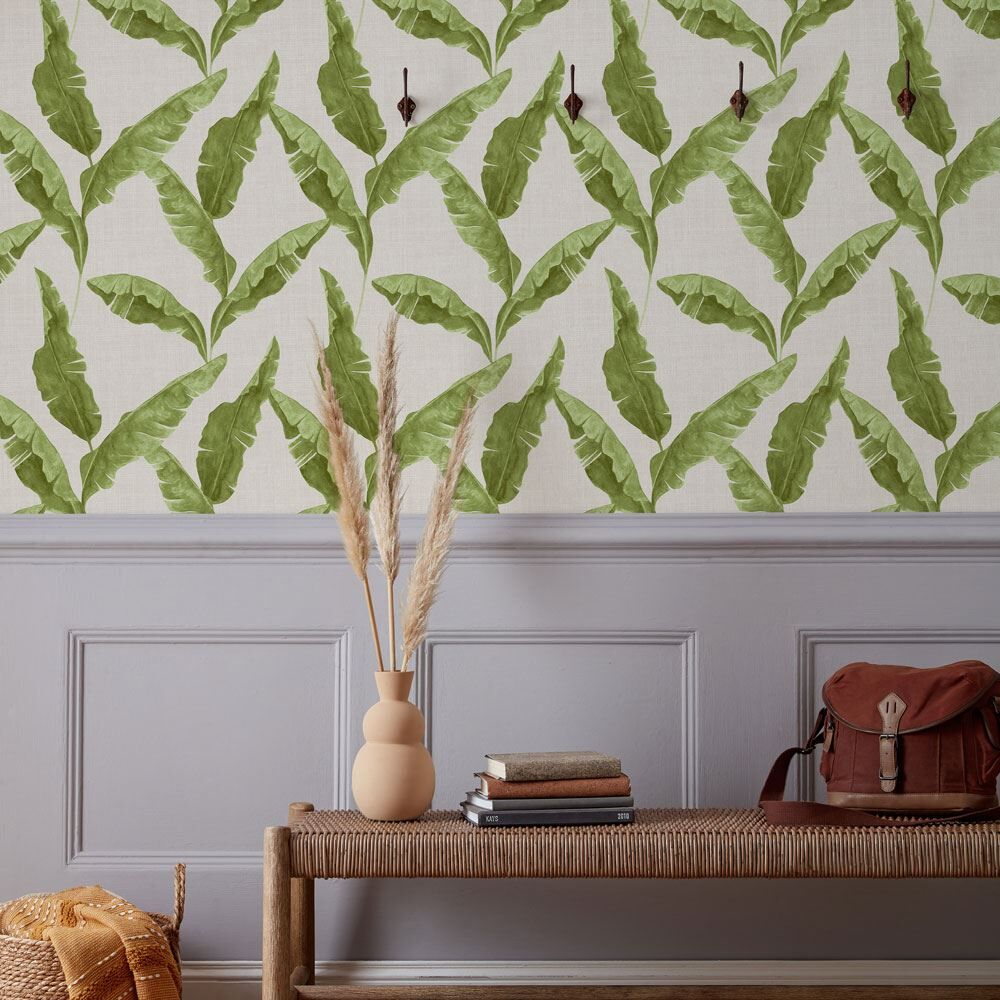 Furn Plantain Botanical Printed Wallpaper