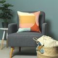 Furn Cedri Abstract Print Recycled Polyester Cushion Cover, Multi, 43 x 43 Cm