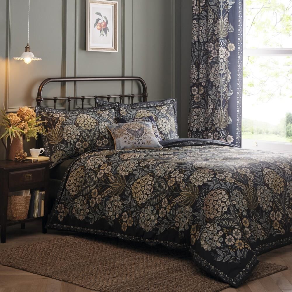 Appletree Heritage Evelina Vintage Botanical Print 100% Cotton Duvet Cover Set