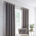 Dreams & Drapes Indiana Geometric Diamond Jacquard Eyelet Lined Curtains