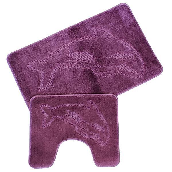Night Zone Dolphin Nonslip Bath Mat & Pedestal Mat Set