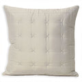 Paoletti Emperor Matt Satin Quilted Cushion Cover, Silver, 45 x 45 Cm