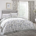 Dreams & Drapes Nora Blossom Woodland Print Quilted Bedspread, Green, 200 x 230 Cm