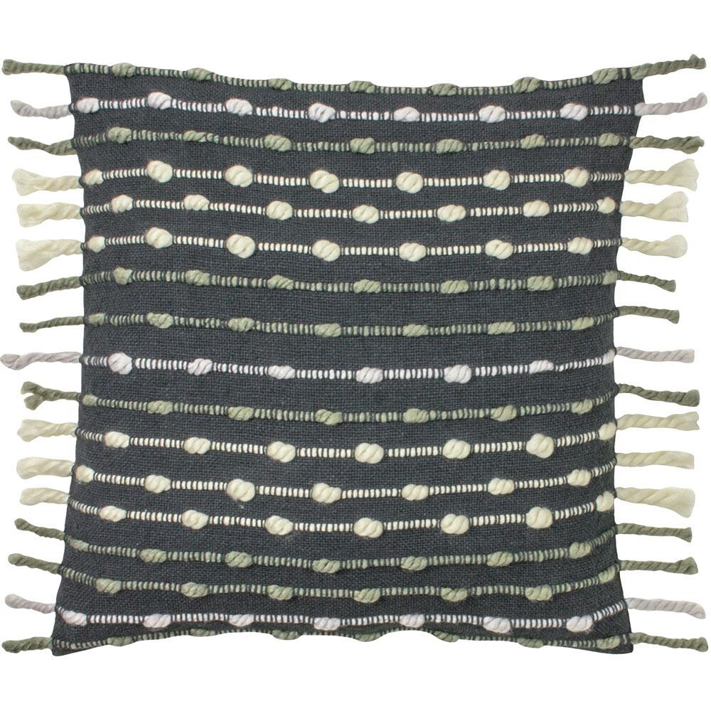 Furn Dhadit Chunky Woven Knit Tasselled Cushion Cover