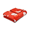 Bedlam Christmas Jolly Santa Fleece Throw, Red, 120 x 150 Cm