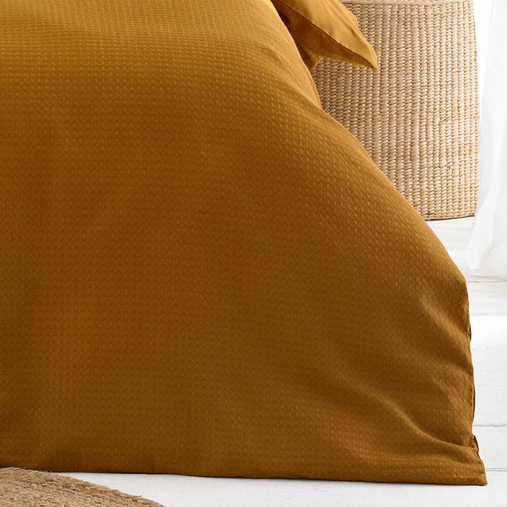 The Linen Yard Waffle 100% Cotton Duvet Cover Set