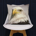Riva Paoletti Eagle Digital Printed Cushion Cover, Grey, 45 x 45 Cm
