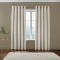 Catherine Lansfield Kingsley Matt Velvet Eyelet Lined Curtains