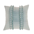 Scatter Box Pleated Ruffle Feather Filled Cushion, Blue, 45 x 45 Cm