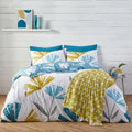 Fusion Alma Abstract Floral Print Soft Touch Fleece Throw