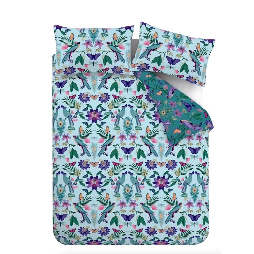 Catherine Lansfield Mya Tropical Floral Reversible Duvet Cover Set