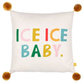 Furn Pom Poms Ice Ice Baby Tasselled Cushion Cover, Multi, 43 x 43 Cm