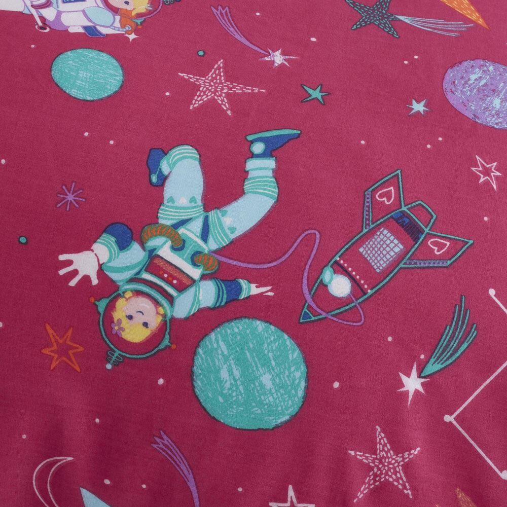 Bedlam Kids Super Sonic Cosmic Print Glow In The Dark Duvet Cover Set