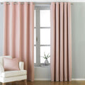 Paoletti Atlantic Woven Twill Eyelet Curtains