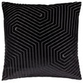 Paoletti Evoke Geometric Cut Velvet Cushion Cover