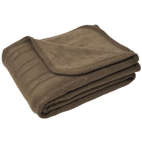 Paoletti Hathaway Cable Knit Throw, 127 x 180 Cm