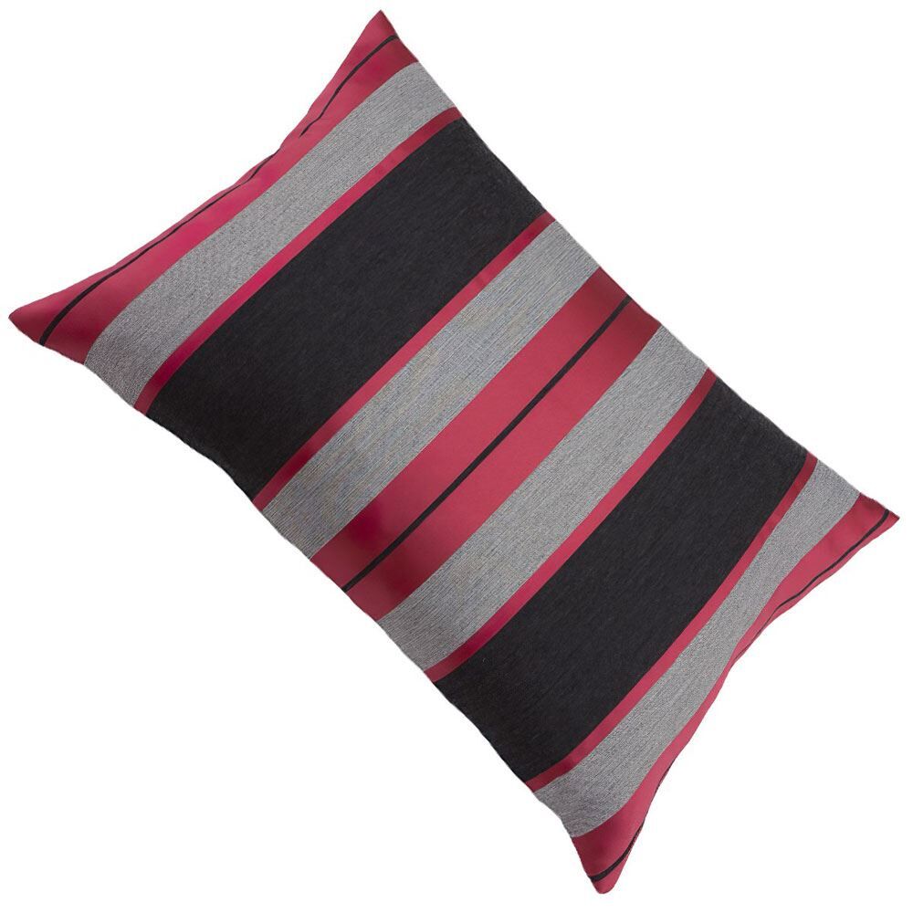 Scatter Box Raya Stripe Feather Filled Cushion, Pink, 40 x 60 Cm