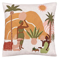 Furn Alia Desert Abstract Print Cushion Cover, Sand, 50 x 50 Cm