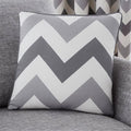 Fusion Chevron Geometric 100% Cotton Piped Cushion Cover