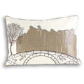 Paoletti Amsterdam Embroidered Cushion Cover, Sand