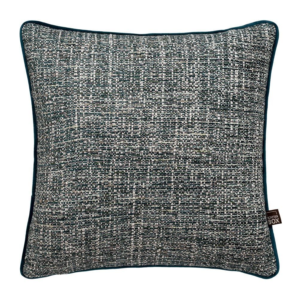Scatter Box Beckett Textured Woven Jacquard Feather Filled Piped Edge Cushion