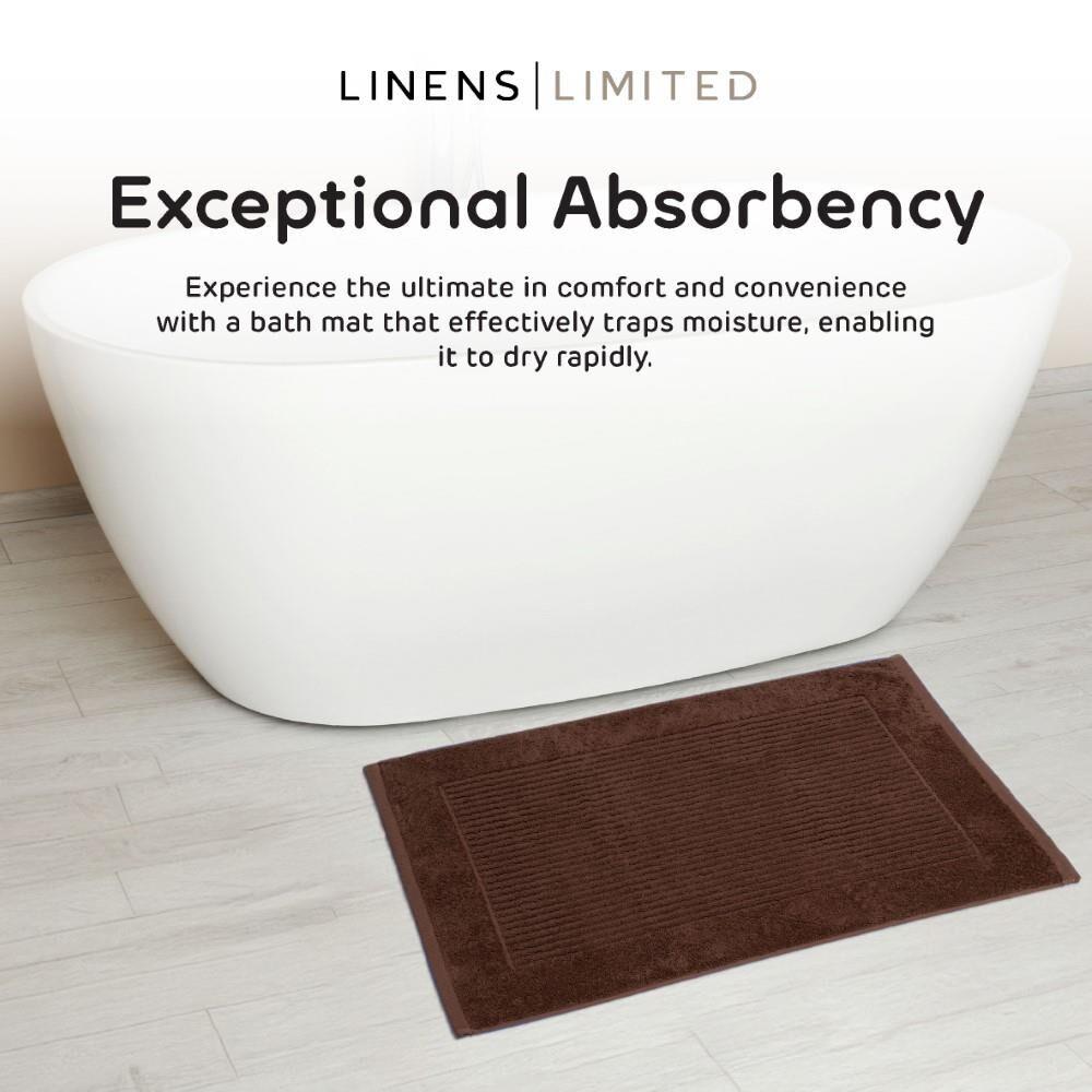 Linens Limited 100% Turkish Cotton Bath Mat, Chocolate