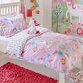 Riva Paoletti Kids Unicorn Reversible Duvet Cover Set, Pink