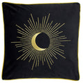Furn Astrid Embroidered Velvet Piped Edge Cushion Cover