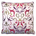 Scatter Box Embroidered Romanov Feather Filled Cushion, Purple, 43 x 43 Cm