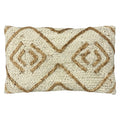 Furn Mynu Braided 100% Jute Tasselled Cushion Cover, Natural, 30 x 50 Cm