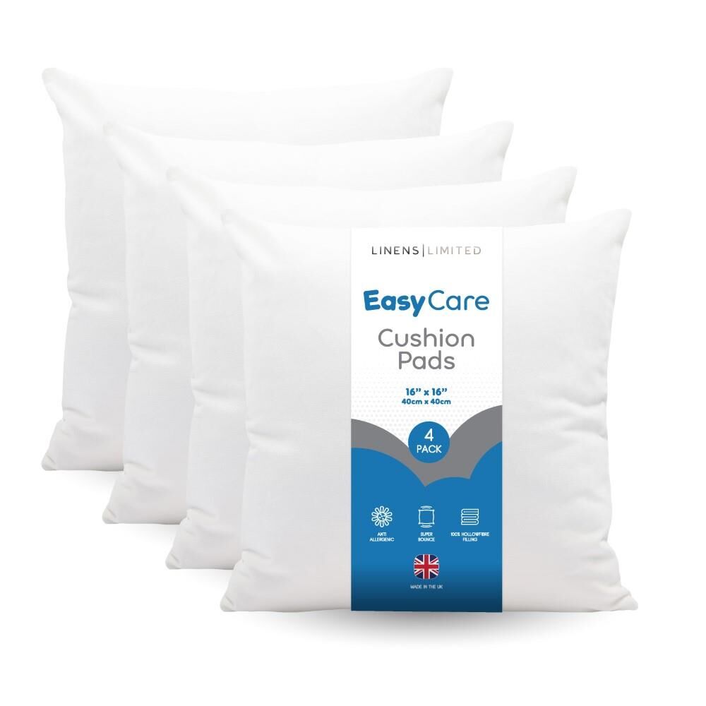 Linens Limited Easy Care Non-Allergenic Polyester Hollowfibre Cushion Inner Pads