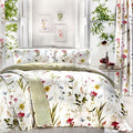 Dreams & Drapes Spring Glade Floral Print Reversible Duvet Cover Set, Multi
