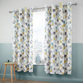Catherine Lansfield Retro Circles Eyelet Lined Curtains, Multi, 66 x 72 Inch