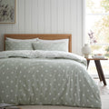 Catherine Lansfield Polka Dot 100% Brushed Cotton Reversible Duvet Cover Set