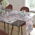 Catherine Lansfield Dramatic Floral 100% Cotton Table Runner, Grey, 33 x 220 Cm