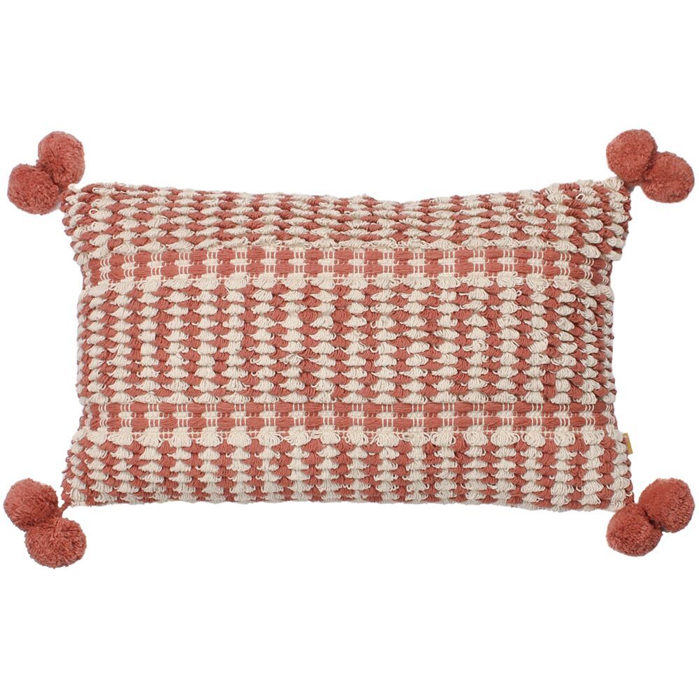 Furn Ayaan Tufted Knot 100% Cotton Pom Pom Cushion Cover