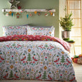 Furn Scandi Festive Christmas Reversible Duvet Cover Set