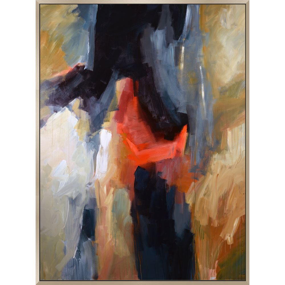 Scatter Box Mull Abstract Framed Hand Painted Print Canvas Wall Art